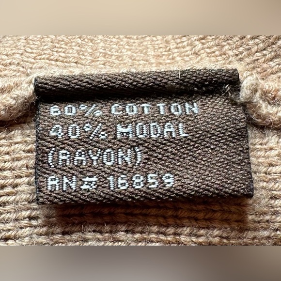 J. McLaughlin sweater jacket blazer tan beige button down preppy classic buttons - Picture 9 of 9